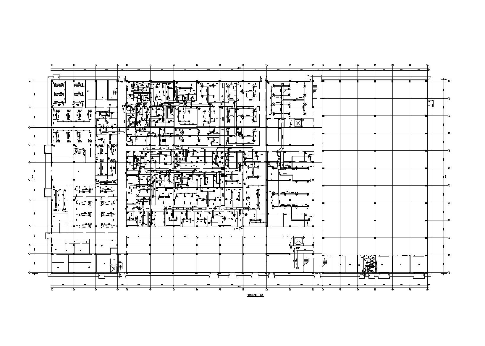 30万级车间洁净区空调系统暖通施工图 建筑暖通