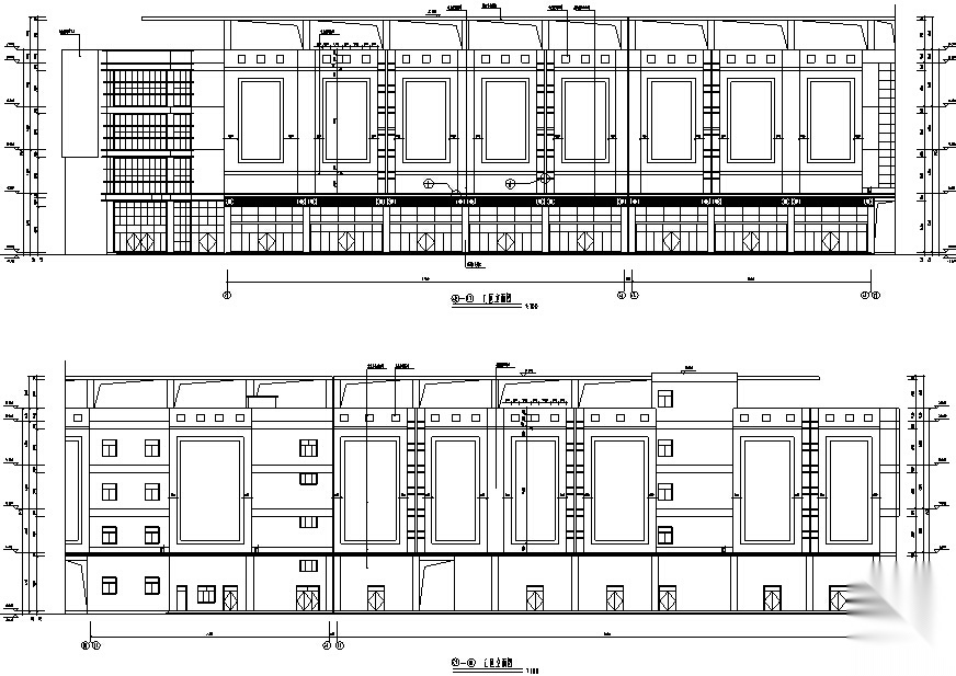 大型多层商场建筑设计施工图CAD