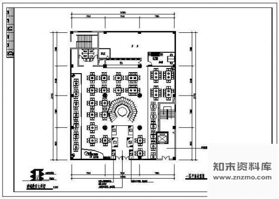 施工图全套餐厅装饰图