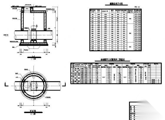 蝶阀井排气井排泥井详图