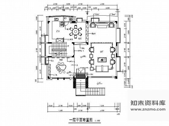 施工图广州环境优雅别墅区新中式风格三层别墅装修施工图