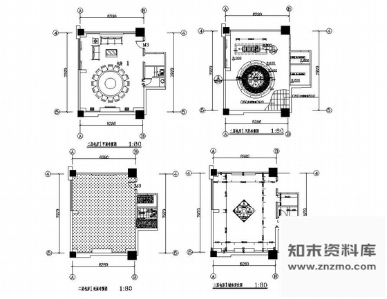 施工图某大酒店包厢装饰设计图