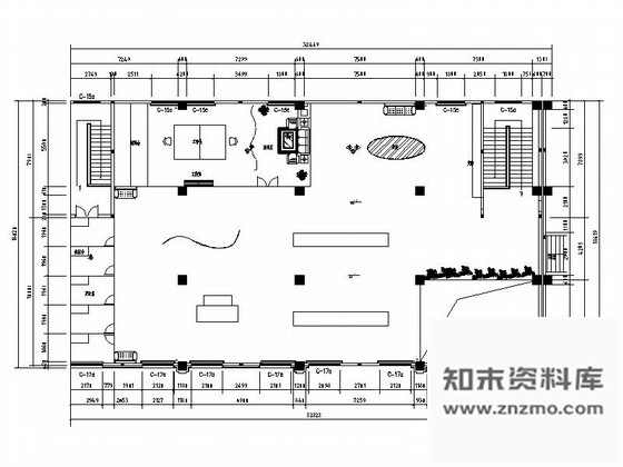 施工图福建现代风格服装专卖店室内装修设计施工图