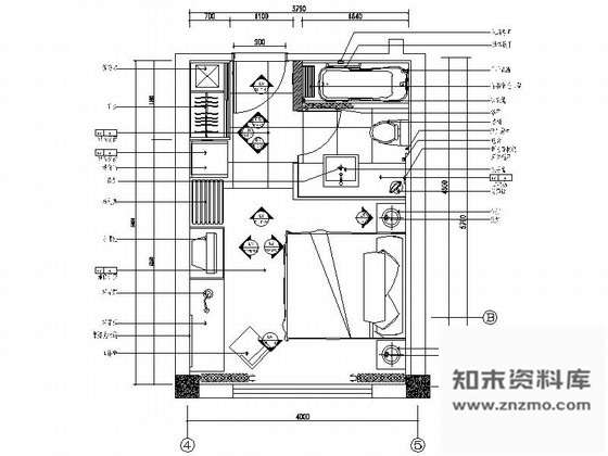 施工图家庭现代标准房装修图