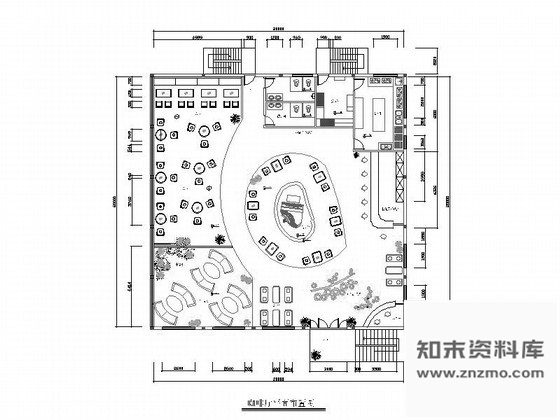 某咖啡厅平面布置图