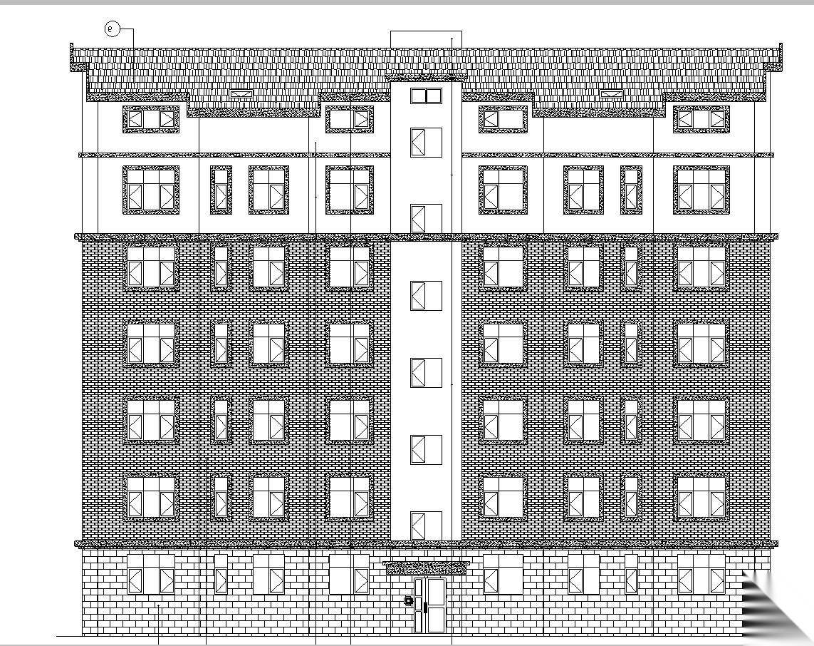 [宁夏]多层住宅建筑施工图（含地下车库及效果图）