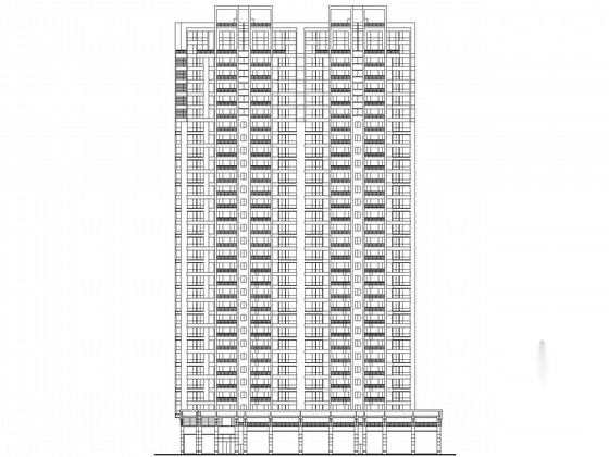 [福建]某三十二层商住楼建筑施工图