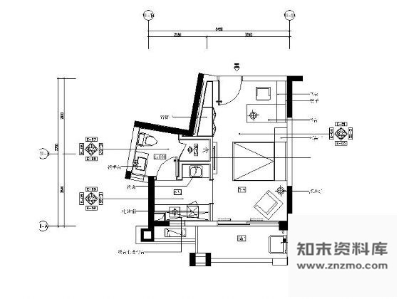 图块/节点小区6个样板间户型图