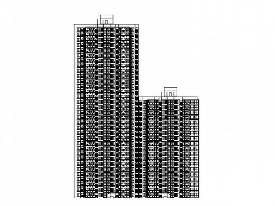 [重庆]某三十三层商住楼建筑施工图（99米）