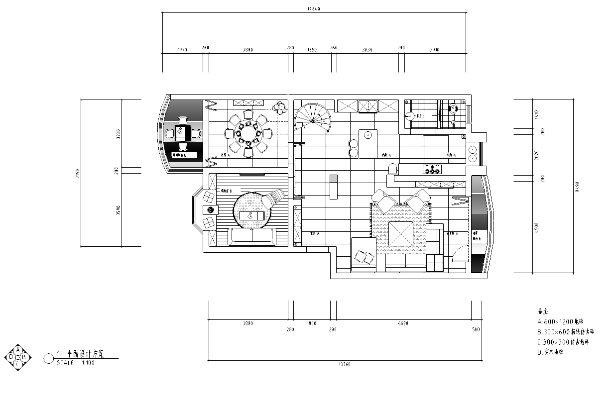 [广东]某设计师创作住宅施工图及实景图 平层