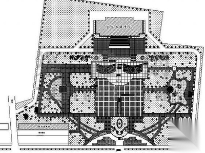 某广场绿化规划设计图纸
