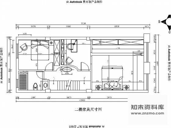 施工图扬州美式豪华复古3层别墅CAD施工图含效果图