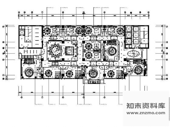 图块/节点某酒店中餐包房平面图