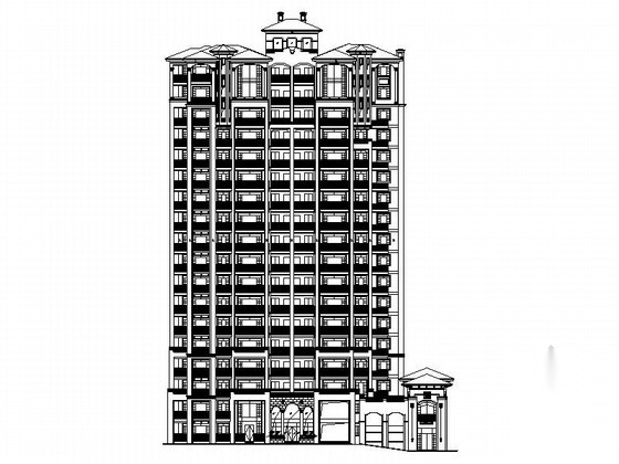 [福建]高层简欧风格住宅区规划设计施工图（200余张图...