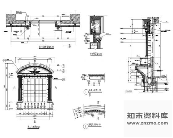 图块/节点欧式建筑窗详图2