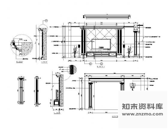 图块/节点欧式客厅装饰详图