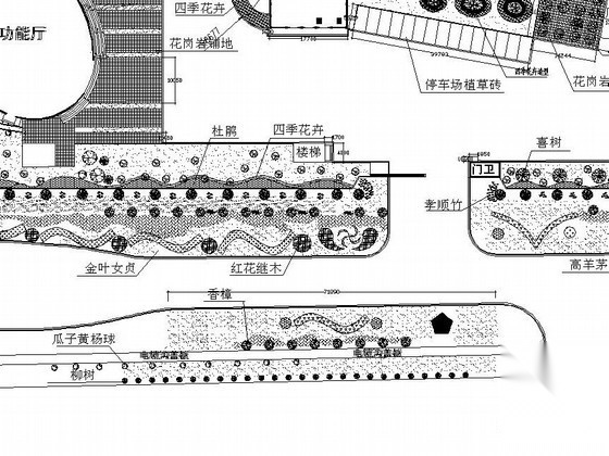 上海某厂区景观绿化设计施工图