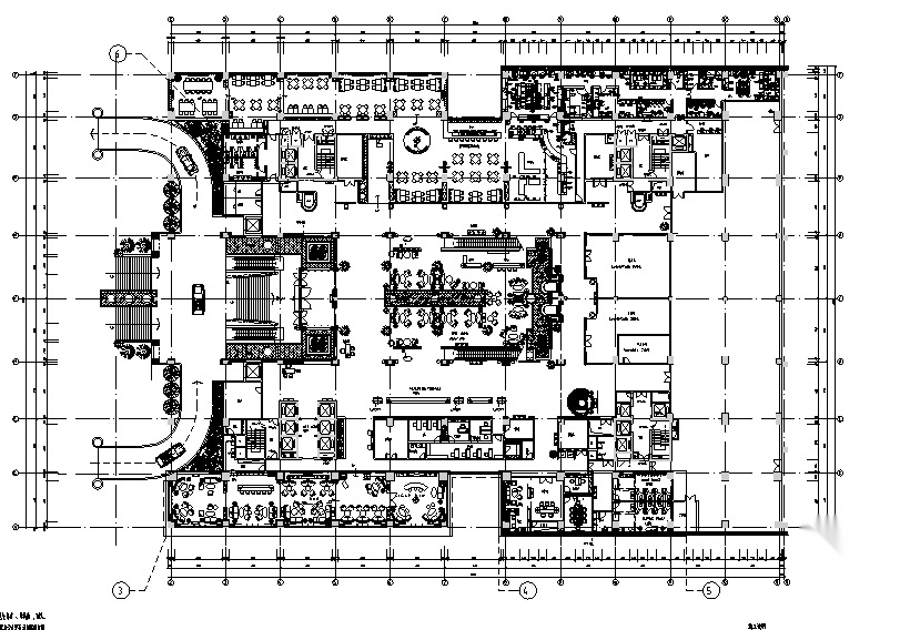 23000平米酒店空间设计施工图（附效果图+材料表）