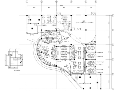 [江苏]泰思特西餐厅裝修設計圖紙施工图