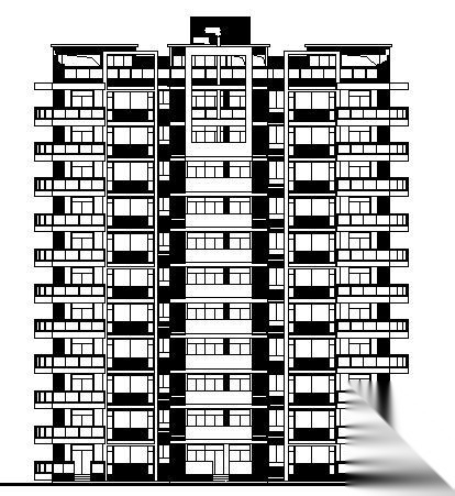 某小区十一层住宅楼建筑施工图