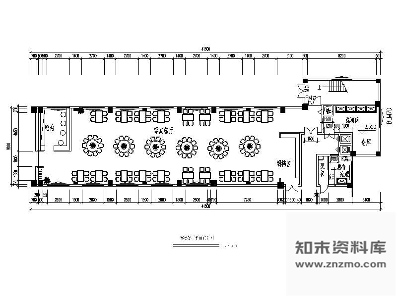 施工图莱州某餐厅装修图