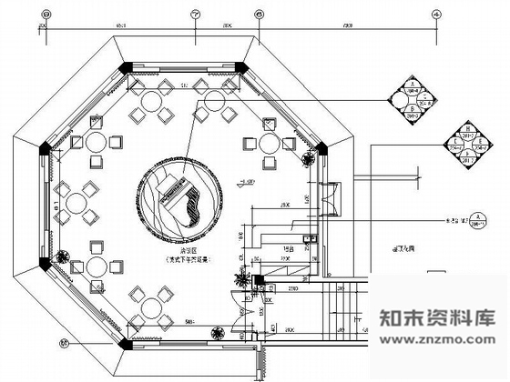 施工图销售中心红茶馆装修图