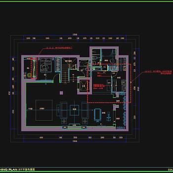 家居别墅详细平立天花墙面CAD施工图 CAD建筑图纸