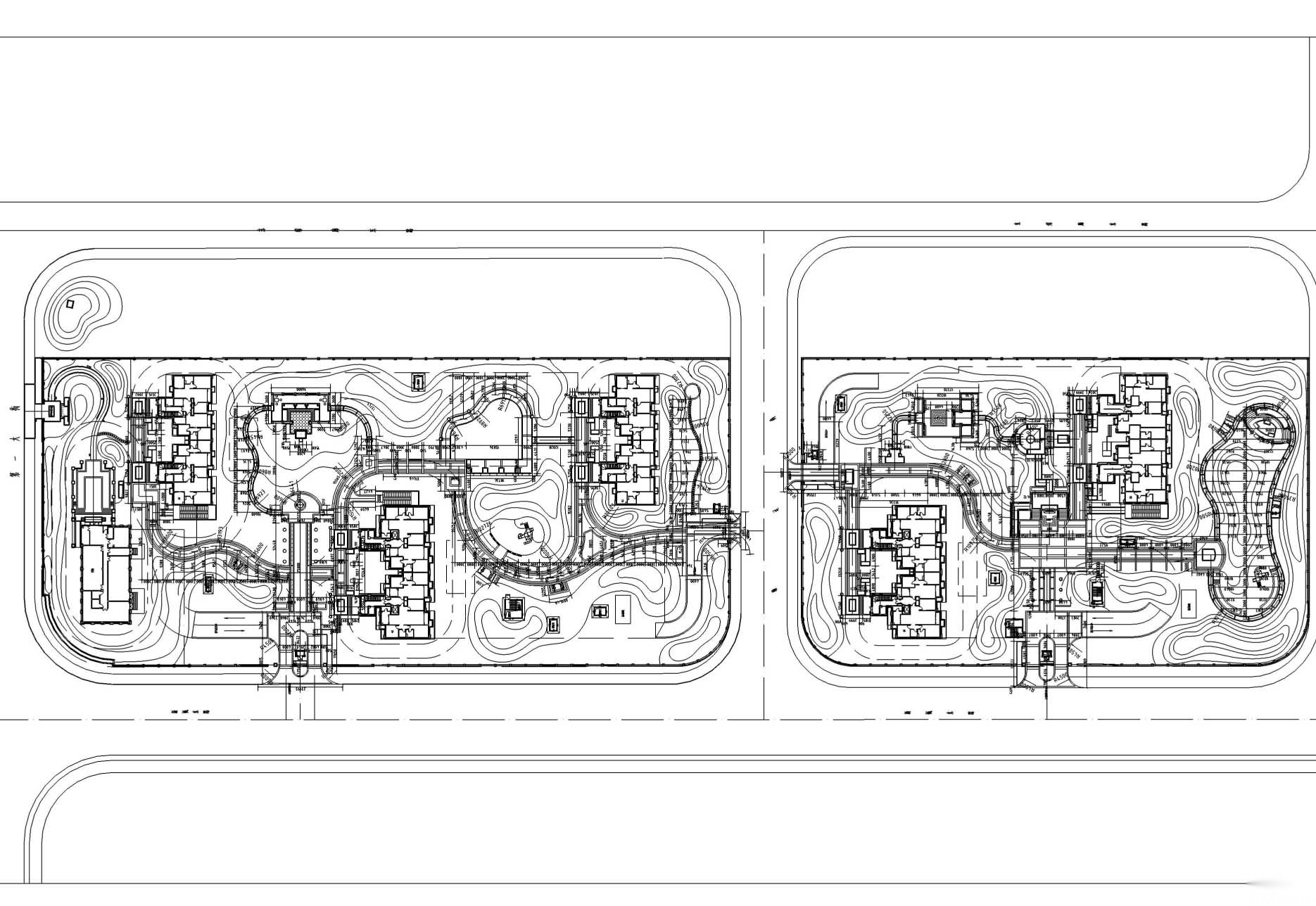 [天津]万通华府居住区景观全套施工图（包括水电、土壤改...