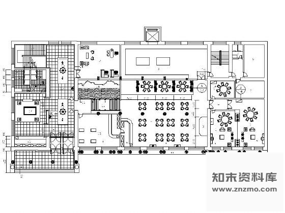 图块/节点中餐厅平面图