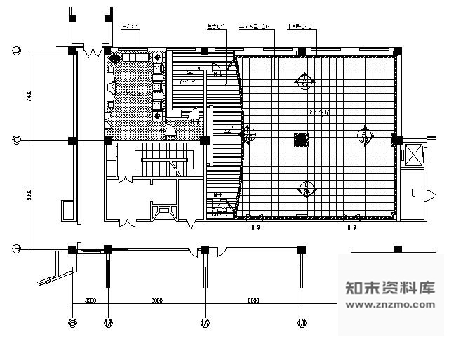 施工图北京某写字楼多功能厅施工图含效果