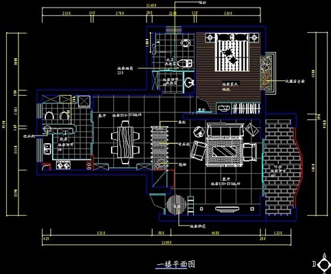 湘银家园2层施工图 cad2007