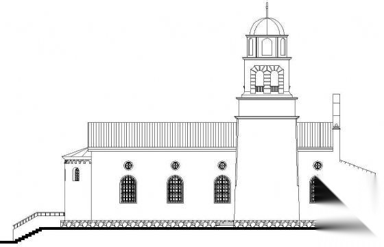 某一层欧洲风格教堂建筑方案