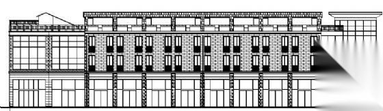 某四层中心广场店铺建筑施工图