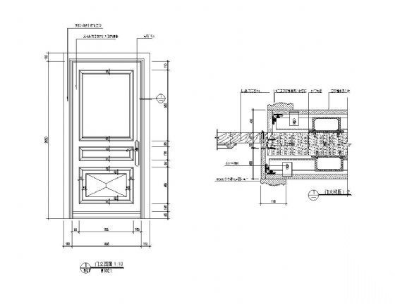 欧式门 石材套 详图 通用节点