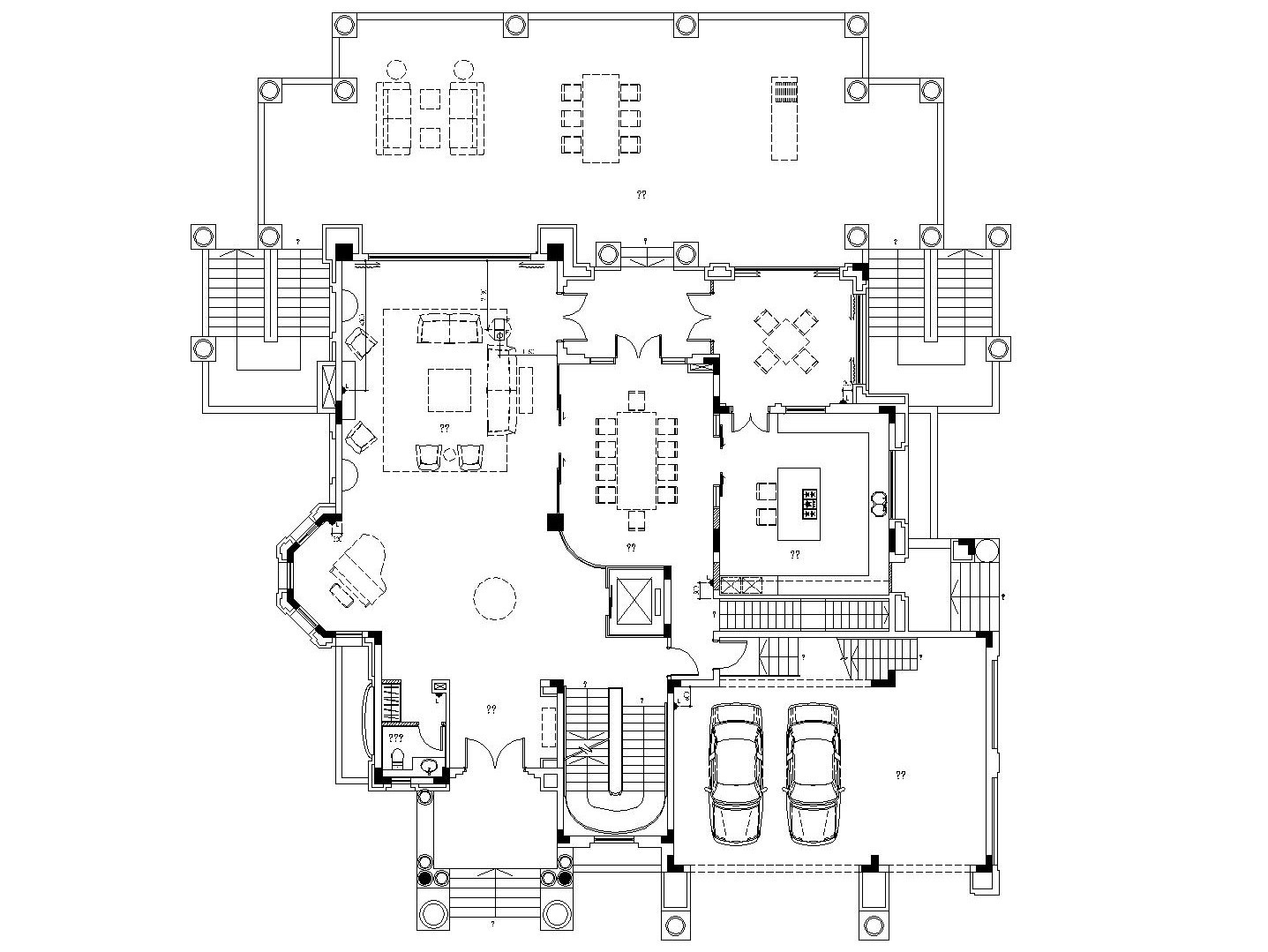 梁志天——欧式简约风格别墅室内装修施工图（附实景照片...