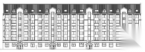 坡屋顶住宅（底层门市）施工图