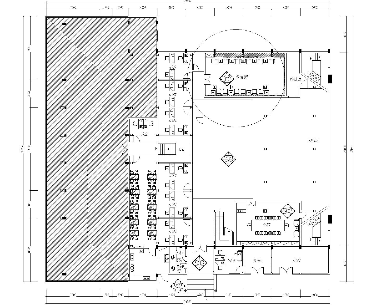 南京煌华影视投资有限公司办公室室内装修工程竣工图