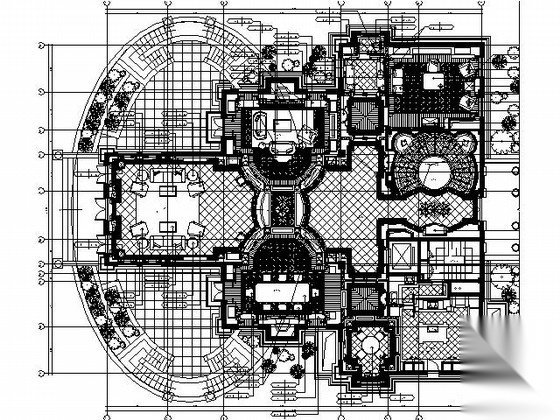 [上海]欧式奢华私人别墅施工图（含实景）