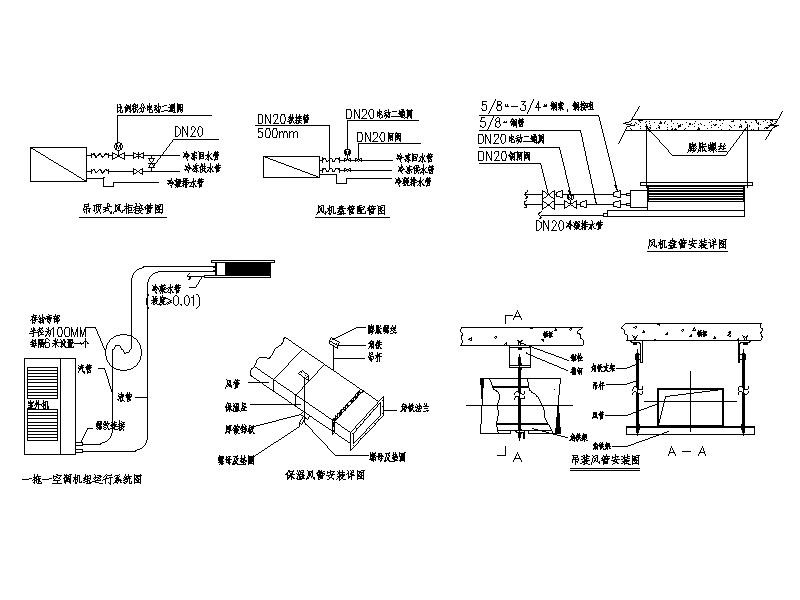 活动中心空调安装大样图CAD