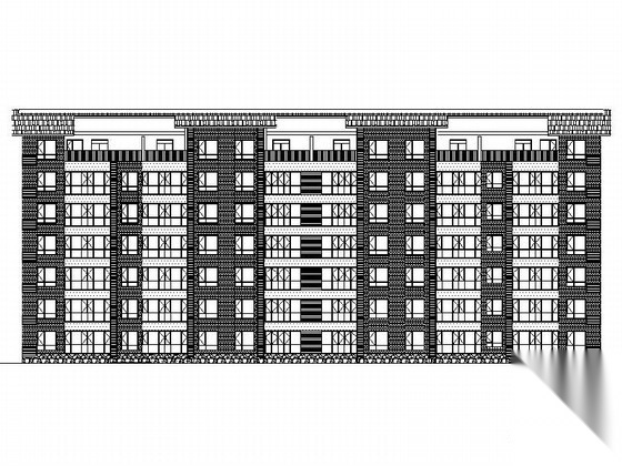 [陕西]某七层一梯两户住宅房坡屋面建筑施工图