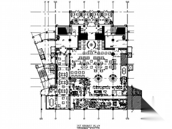 上海 某五星级豪华自助餐厅及西餐厅室内装修施工图