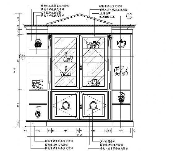 餐厅立面图图块12