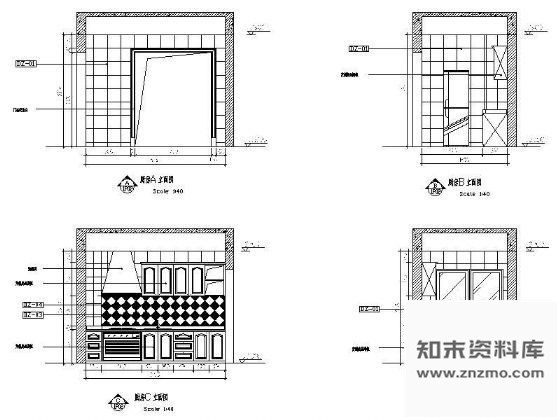 图块/节点厨房立面设计图