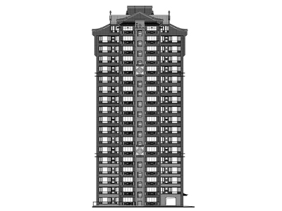 柳州住宅小区工程十八层住宅楼建筑施工图