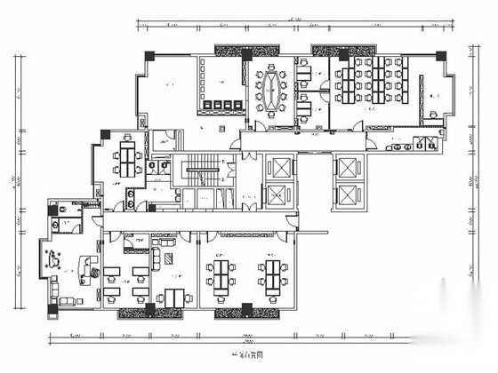 [江西]精品电子设备公司现代办公室室内装修施工图（含效...