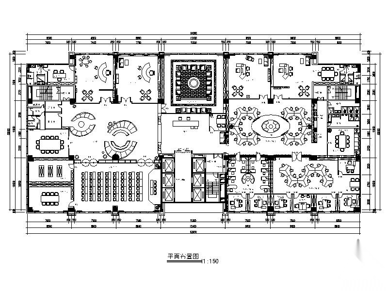 某集团总部办公空间装修施工图