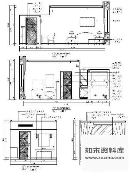 图块/节点豪华套房立面图