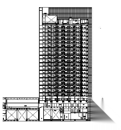 越阳国际广场酒店建筑施工图