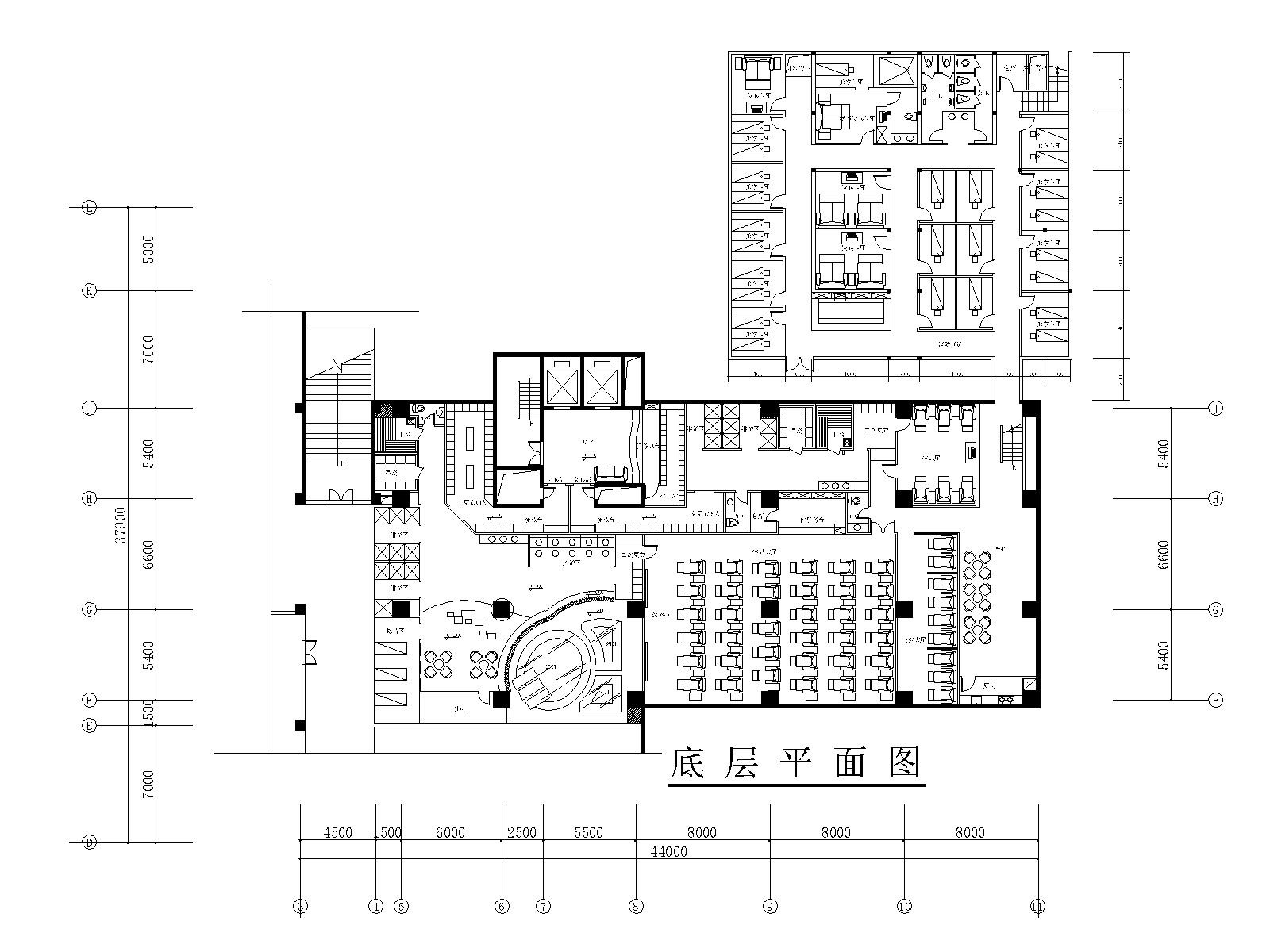 [江西]某四星级酒店桑拿洗浴施工图_水电