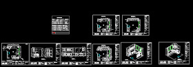 金的园整体厨房cad设计方案